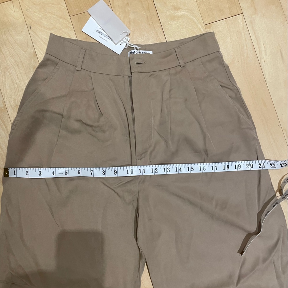 Reformation - Mason Pant in Khaki (size: 8P) NWT - Picture 9 of 14